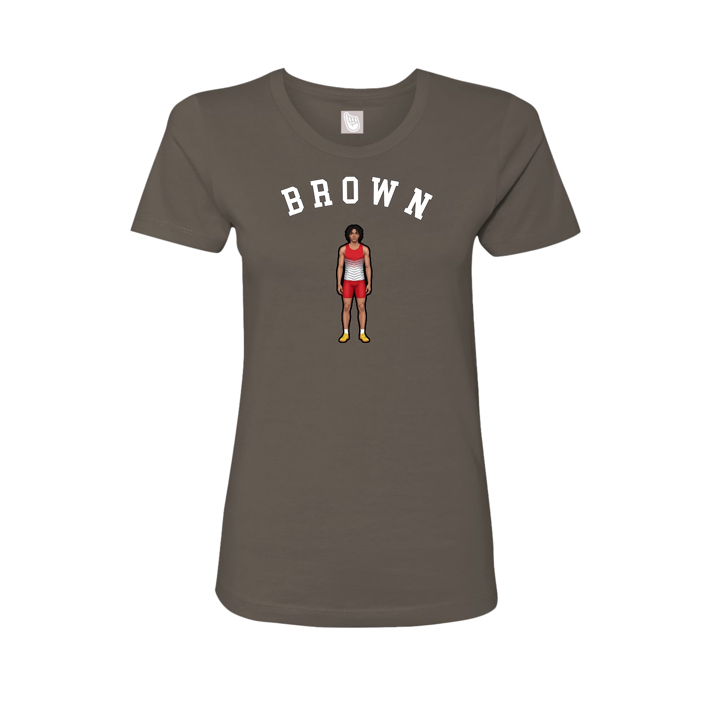 Fitted Women's Tee — Shirsey Arch in Grey