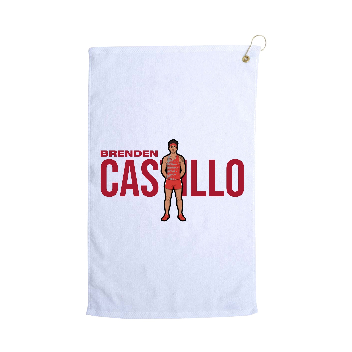 Golf Towel — Player Name in White