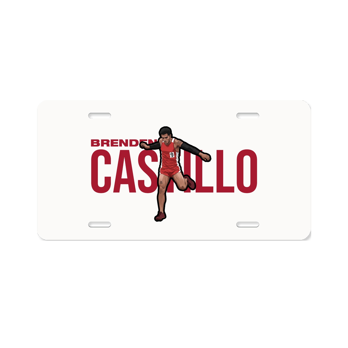 License Plate — Player Name in Classic