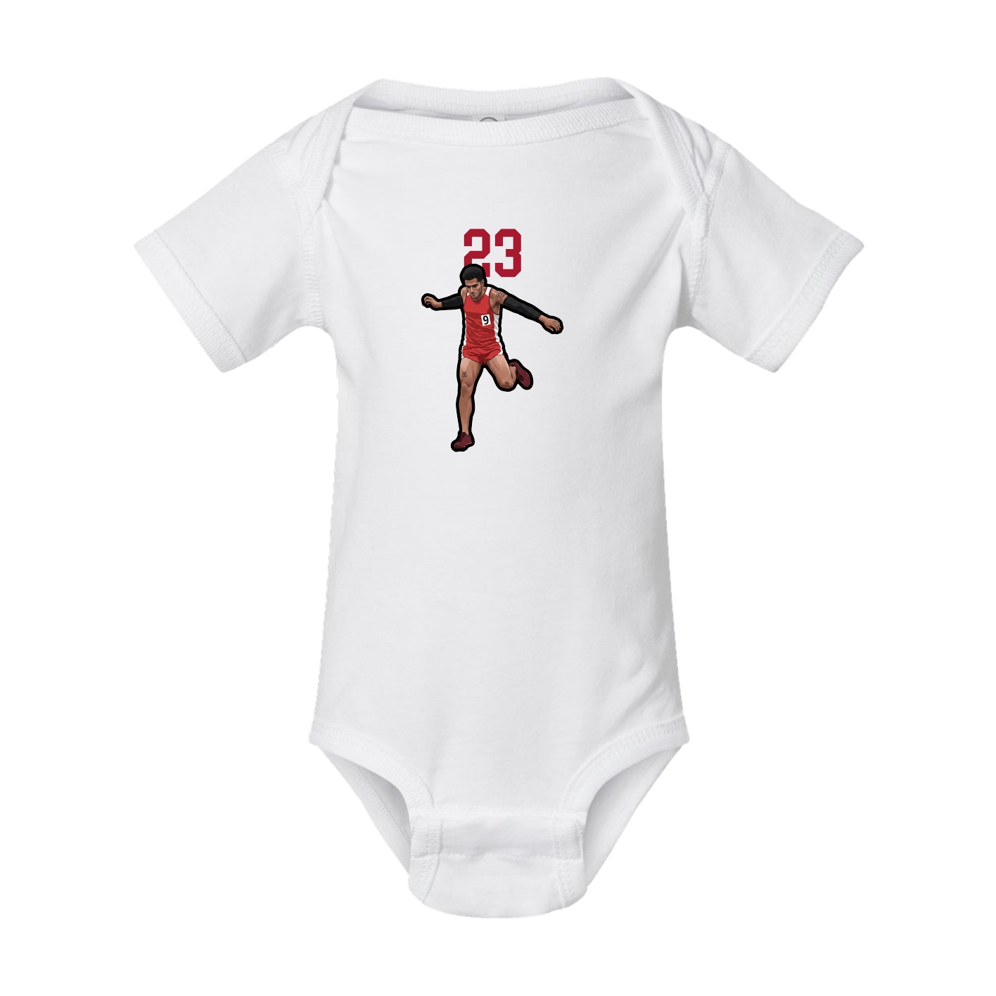 Baby Onesie — Number Top in White