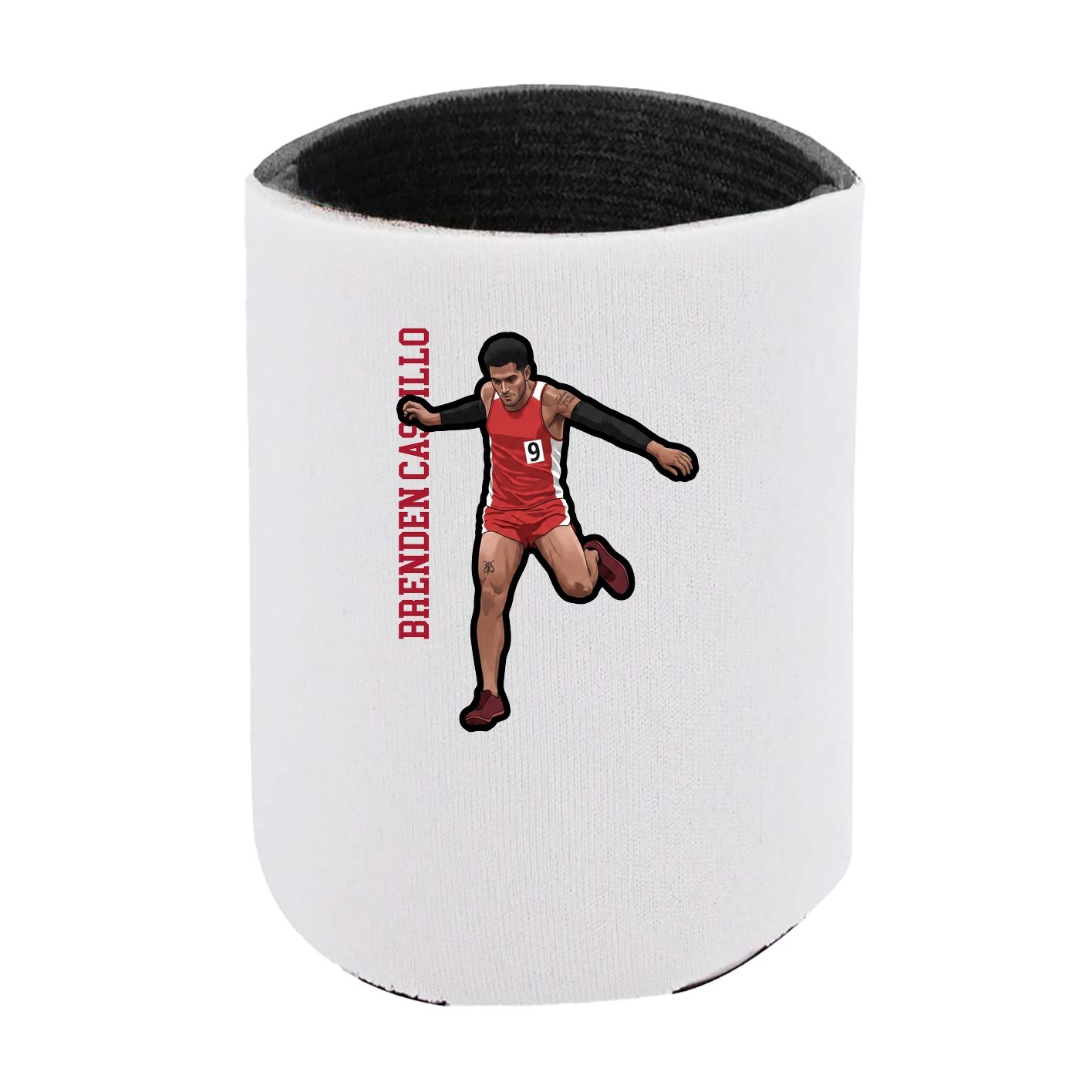 Can Holder — Name Vertical in White