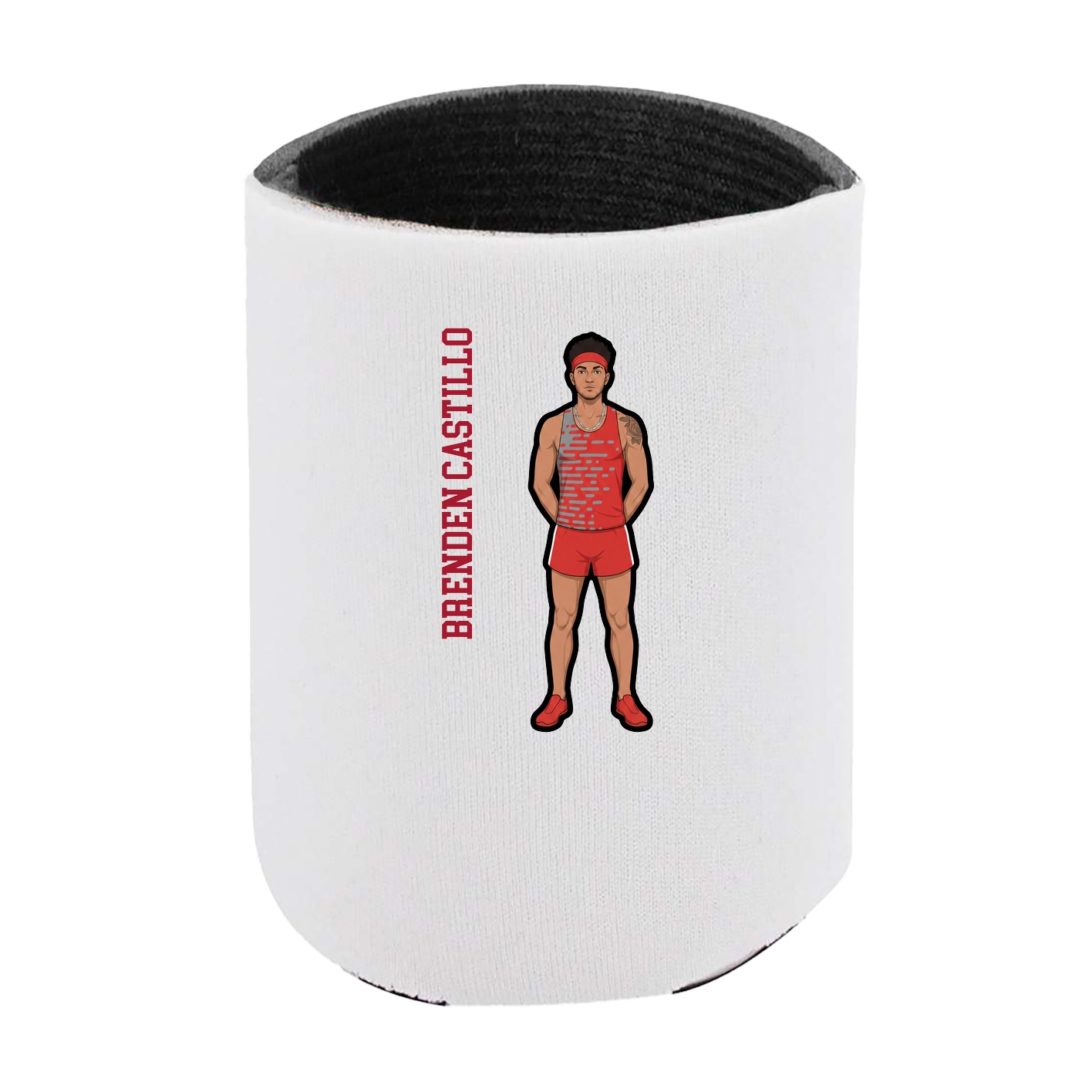 Can Holder — Name Vertical in White