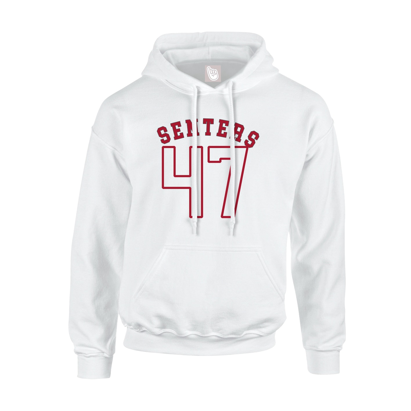 Youth Hoodie — Shirsey Arch in White
