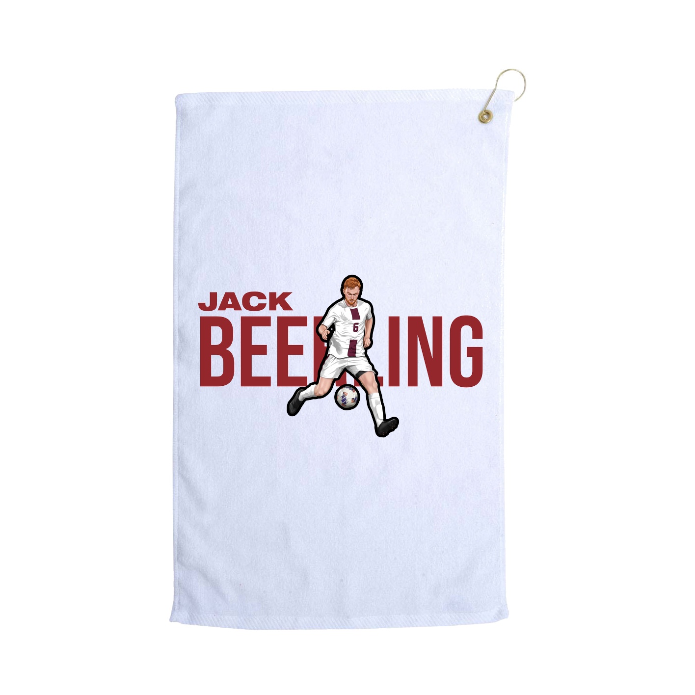 Golf Towel — Player Name in White