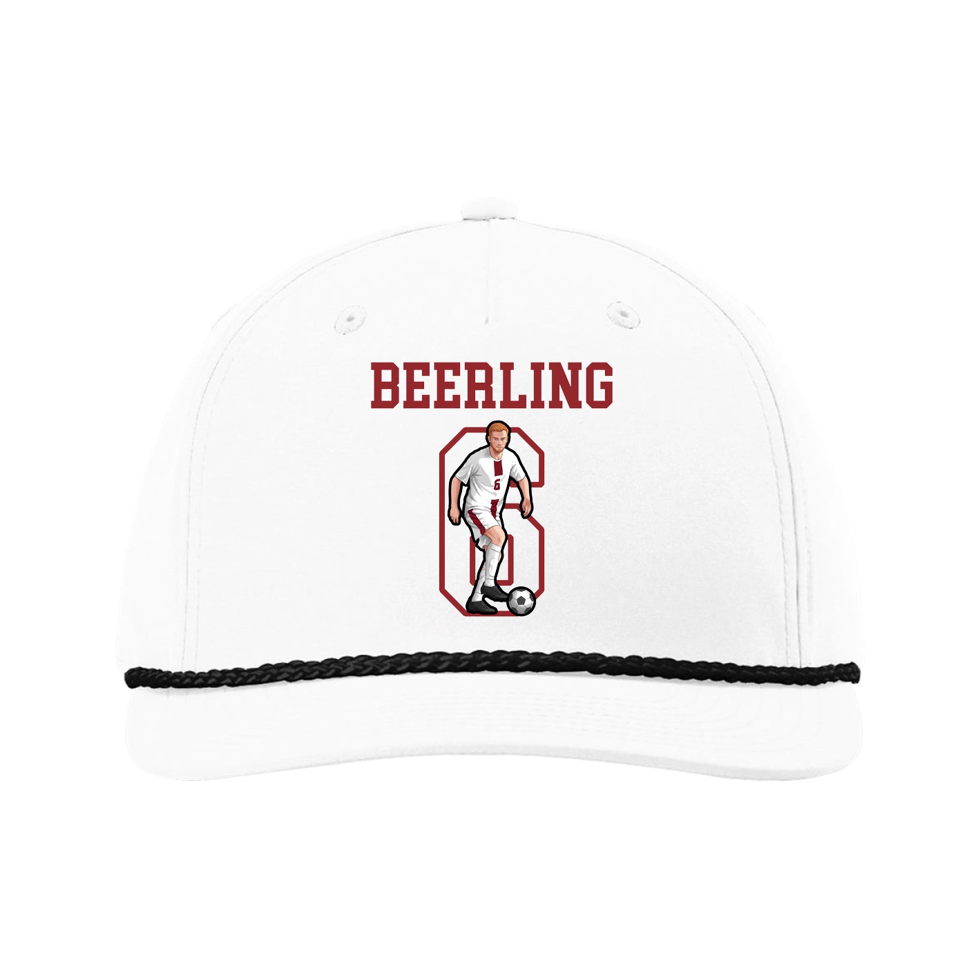 Five-Panel Classic Rope Cap — Shirsey in White