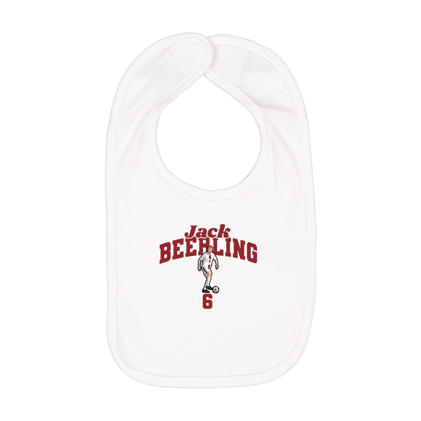 Infant Bib — Signature Arch in White