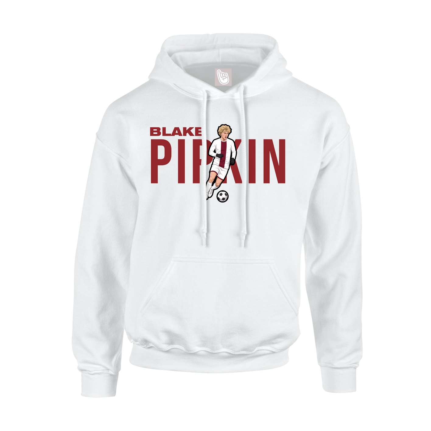 Youth Hoodie — Player Name in White