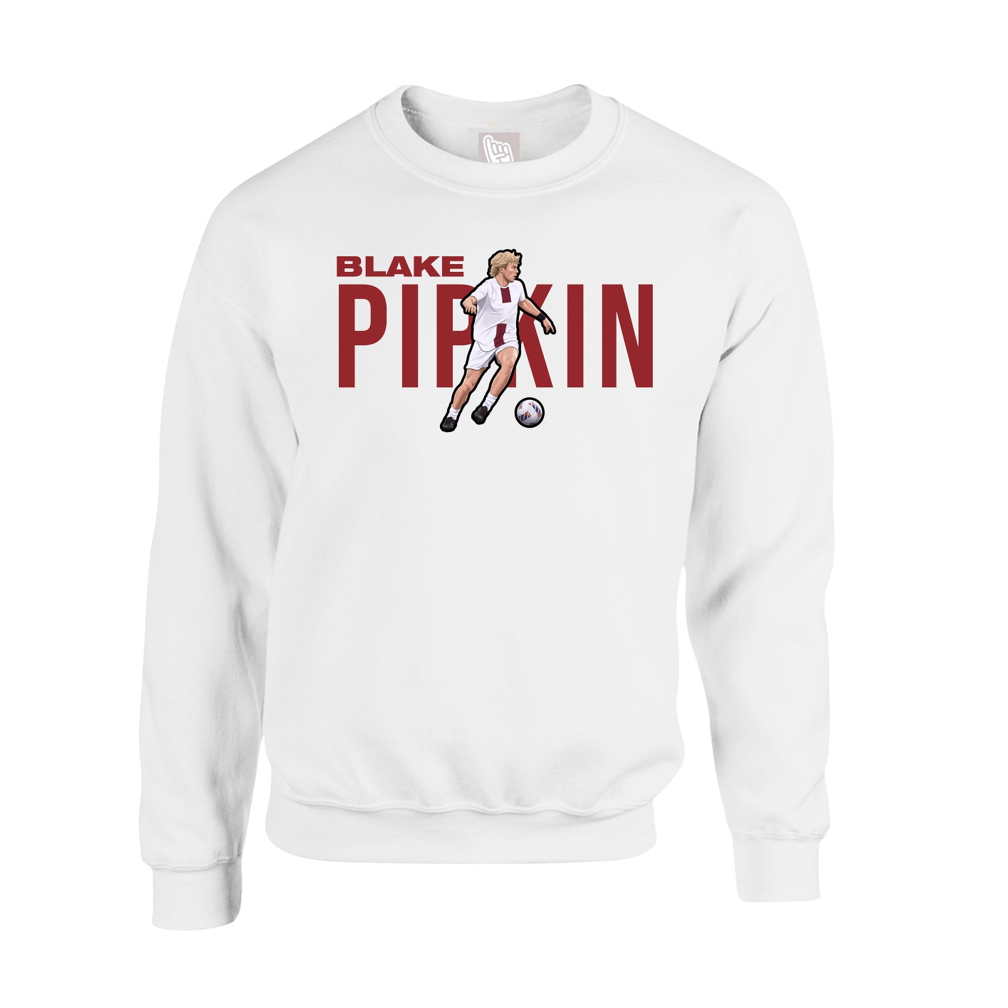 Fleece Crew — Player Name in White