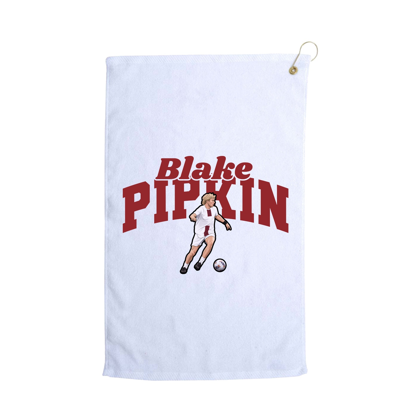 Golf Towel — Signature Arch in White
