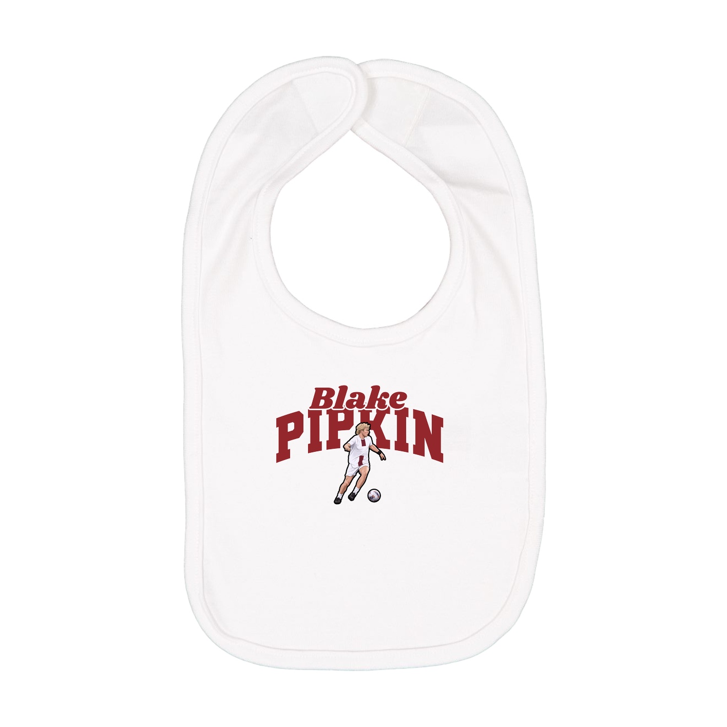 Infant Bib — Signature Arch in White