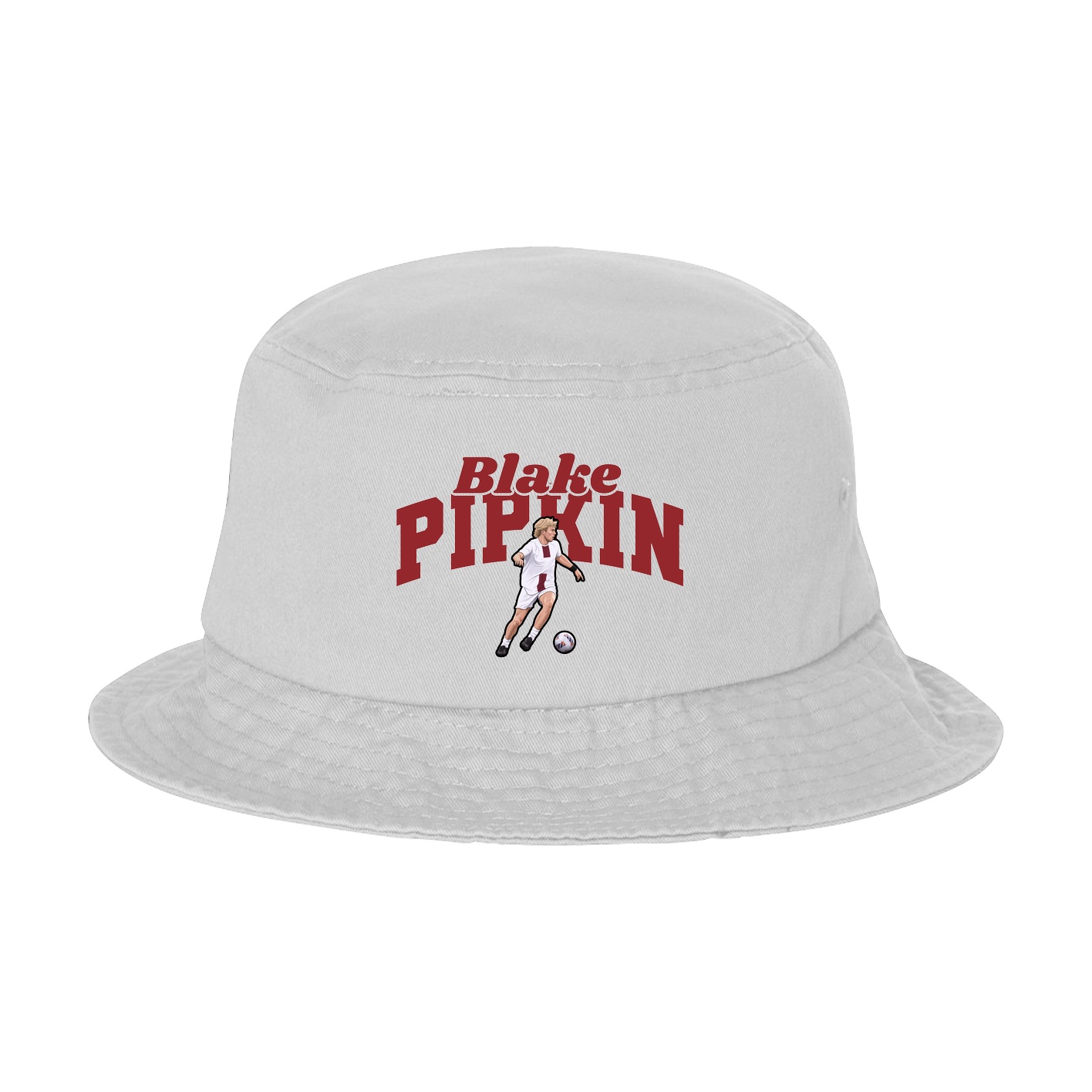 Bucket Cap — Signature Arch in White