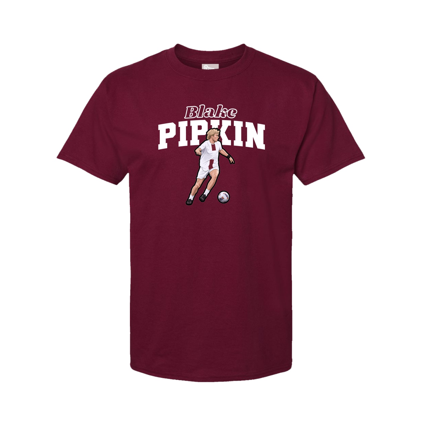 Youth Tee — Name Arch in Cardinal