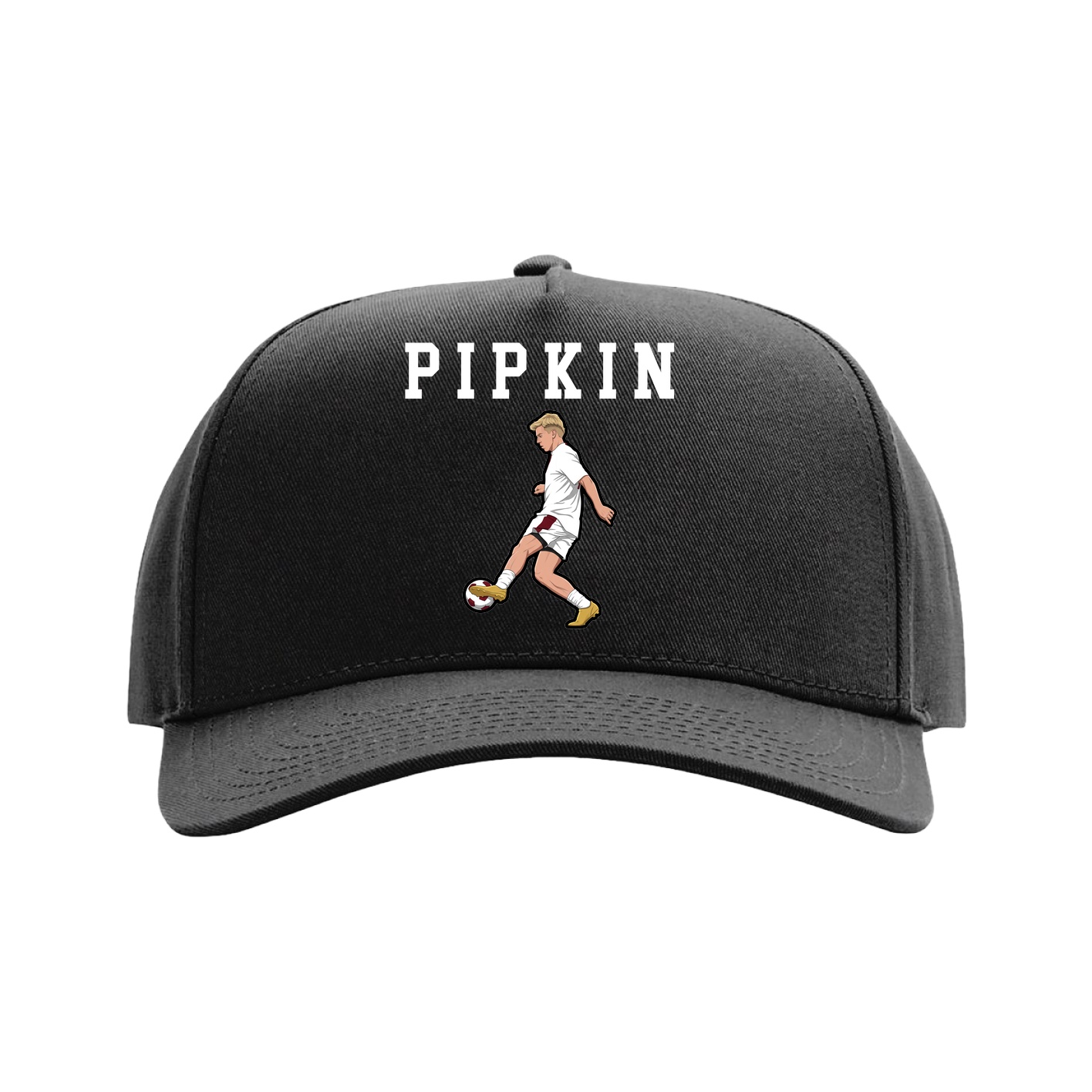 Full Fabric Five-Panel Champ Cap — Shirsey in Black