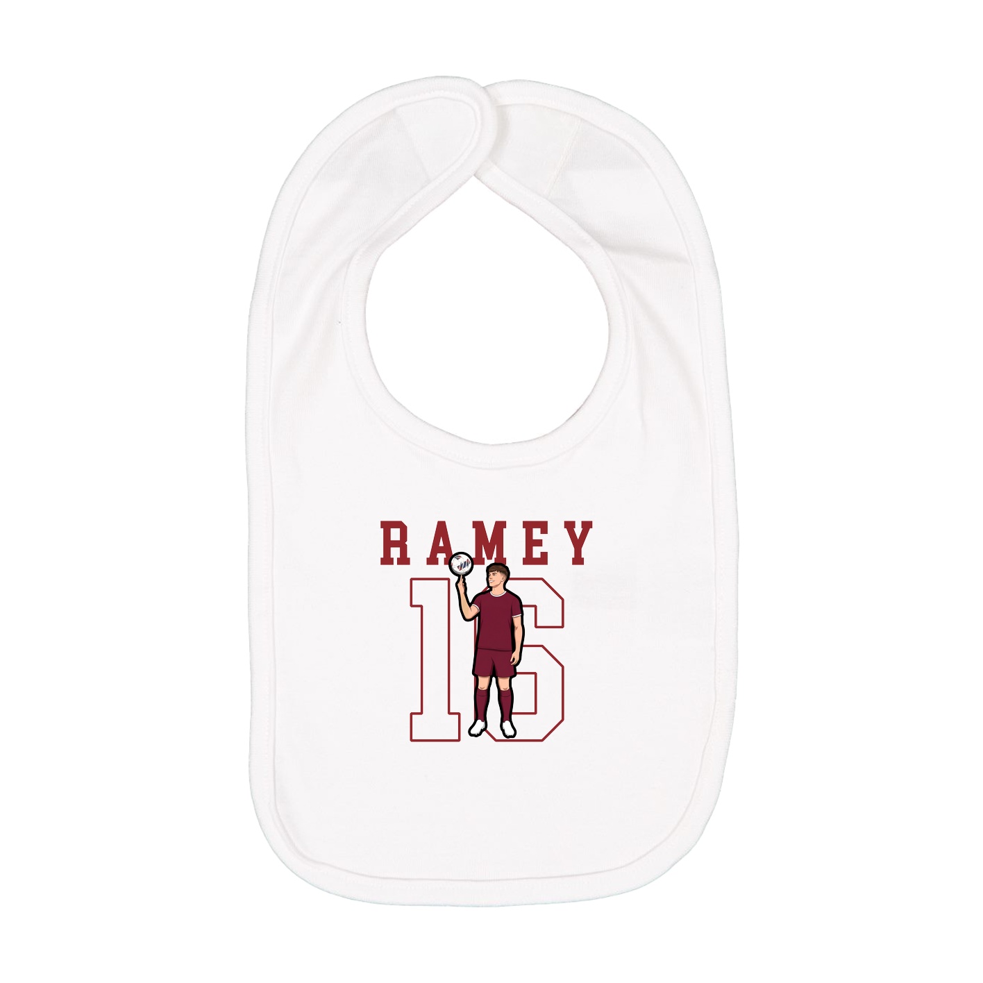 Infant Bib — Shirsey in White