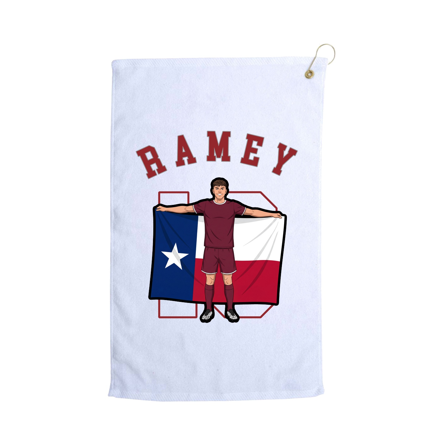 Golf Towel — Shirsey Arch in White