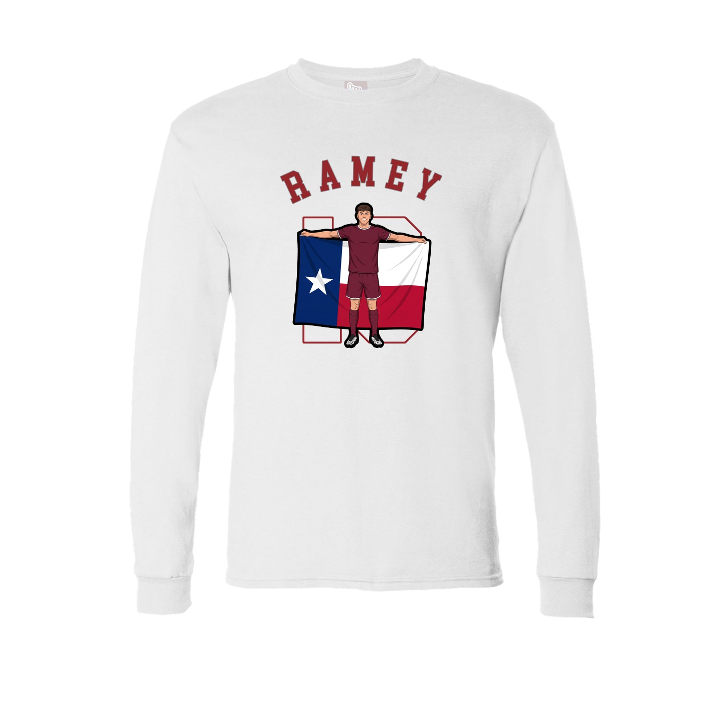 Long Sleeve Tee — Shirsey Arch in White