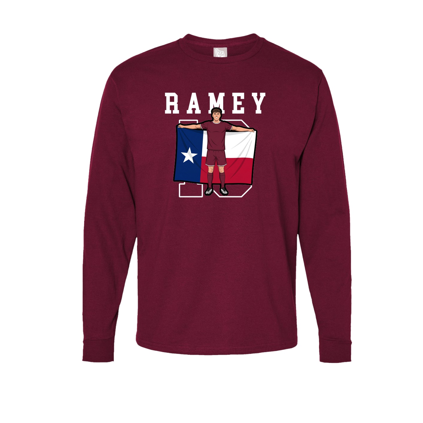Long Sleeve Tee — Shirsey in Cardinal