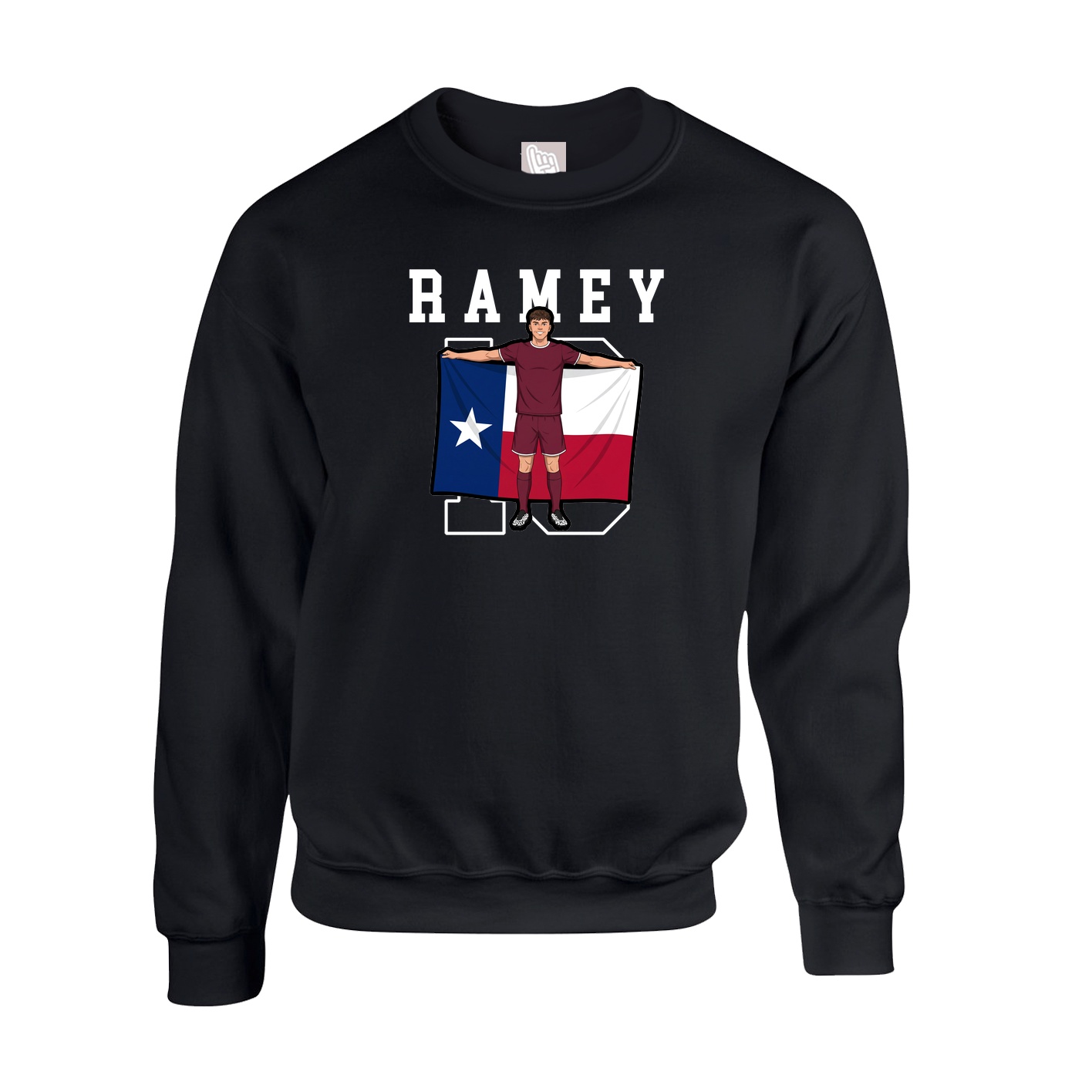 Fleece Crew — Shirsey in Black