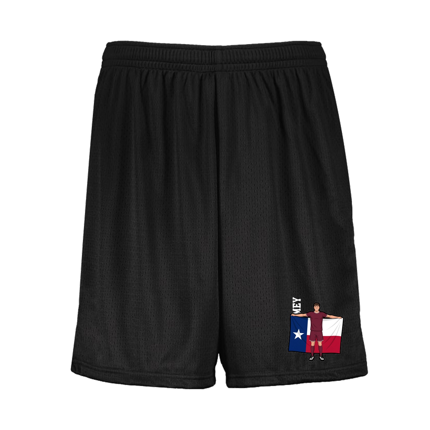Shorts — Name Vertical in Black