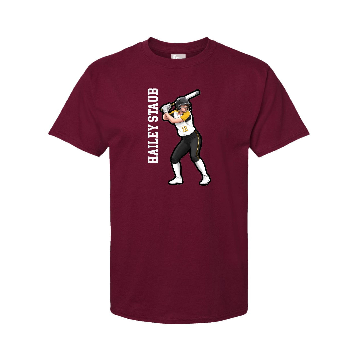 Tee — Name Vertical in Cardinal