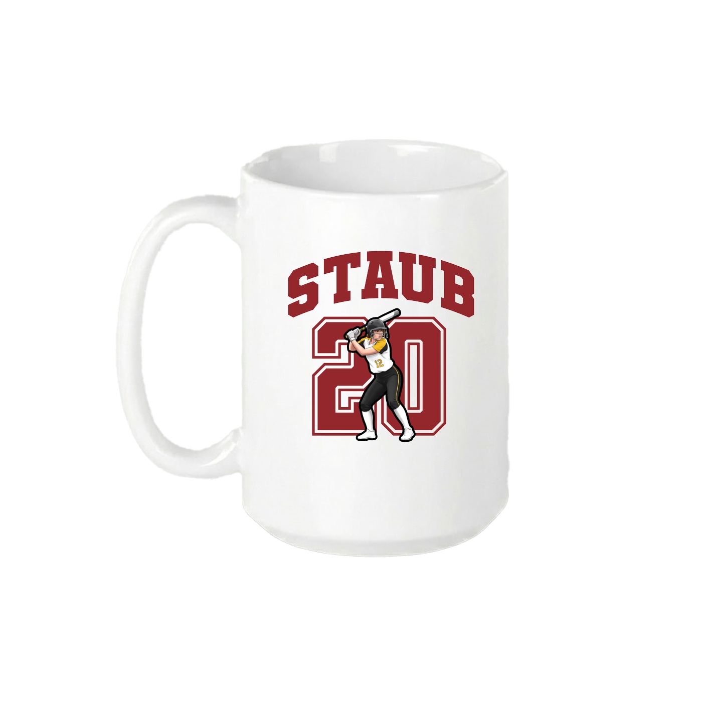 15oz Coffee Mug — Number in White