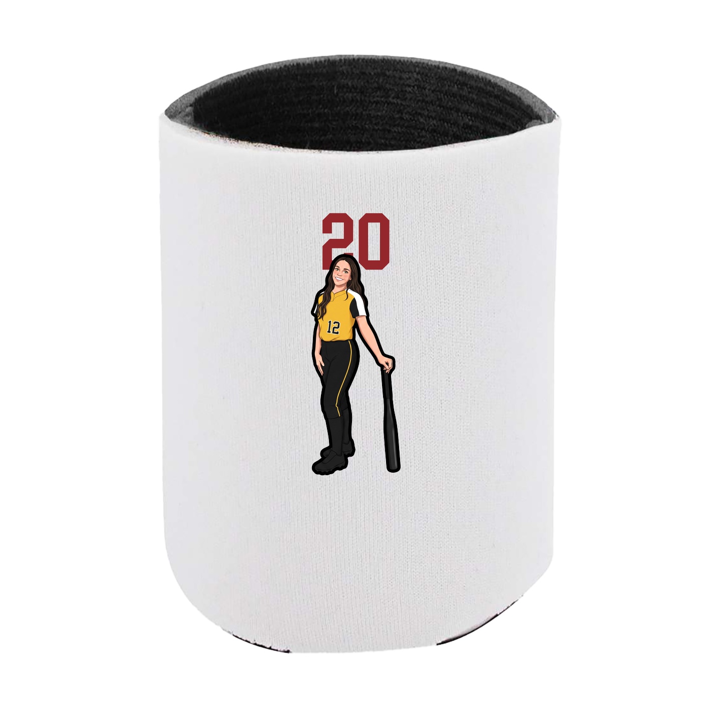 Can Holder — Number Top in White