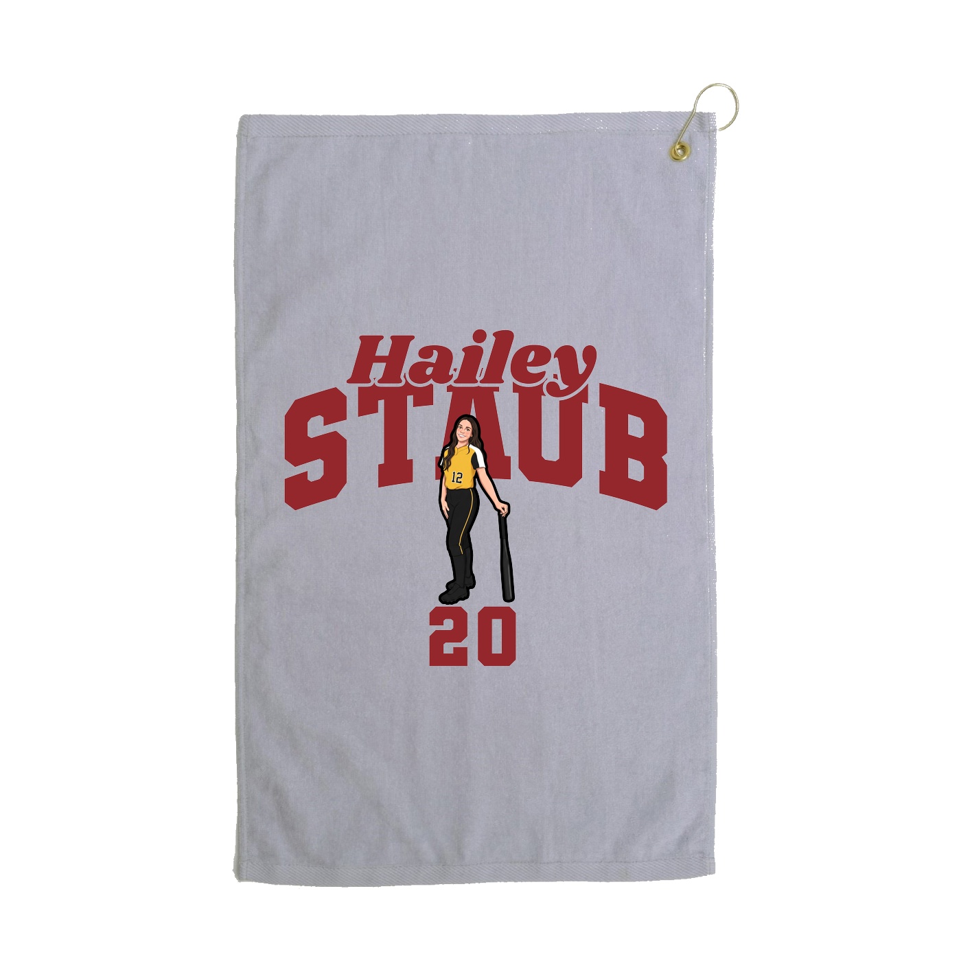 Golf Towel — Signature Arch in Grey