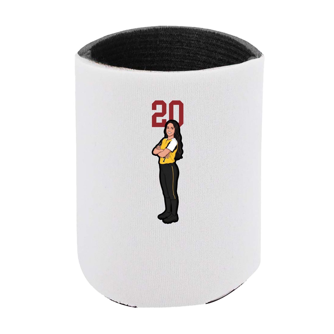 Can Holder — Number Top in White