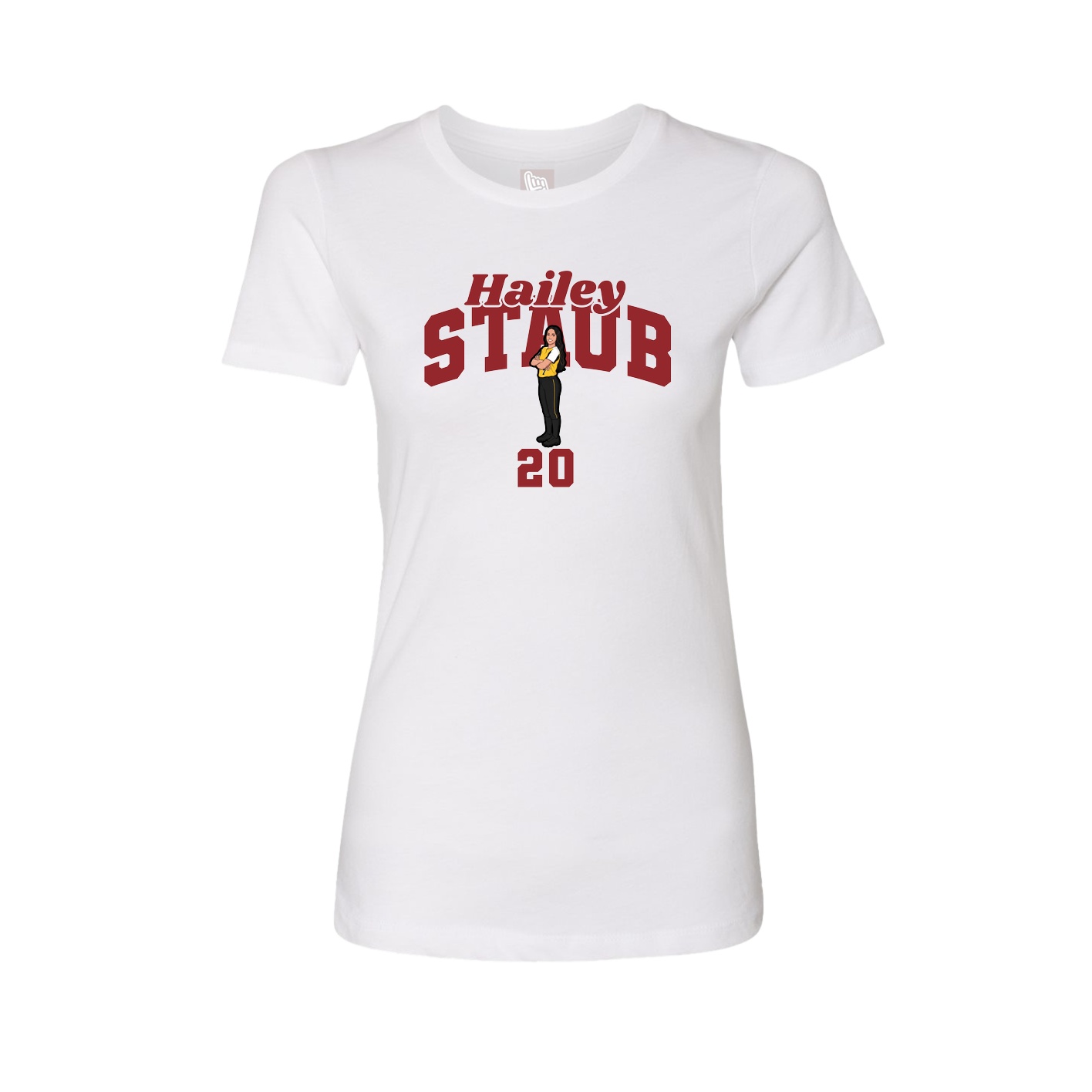 Womens Tee — Signature Arch in White