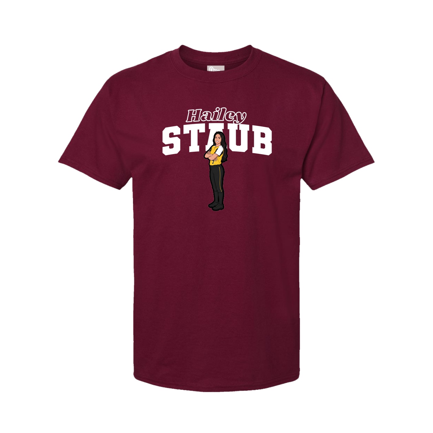 Youth Tee — Name Arch in Cardinal