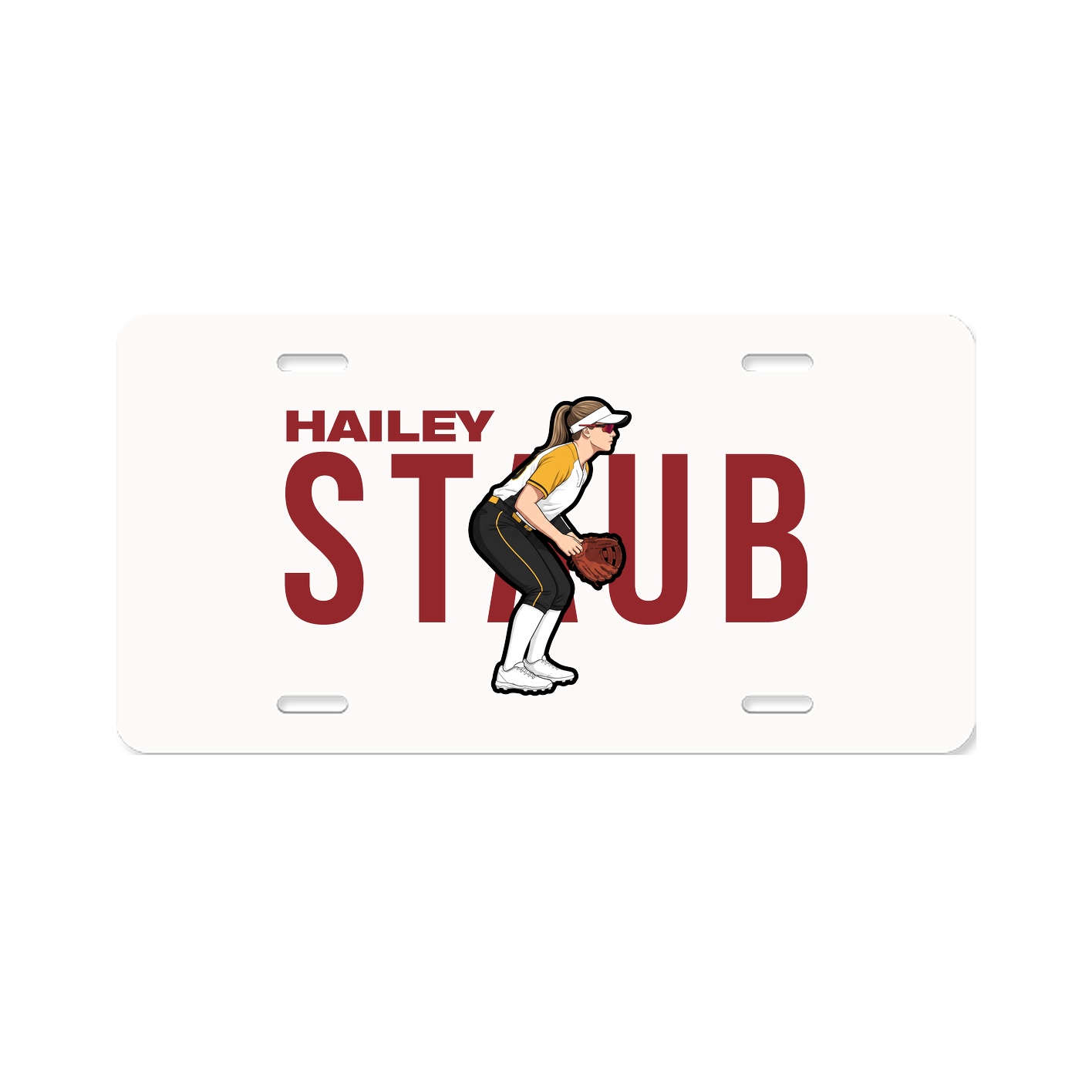 License Plate — Player Name in Classic
