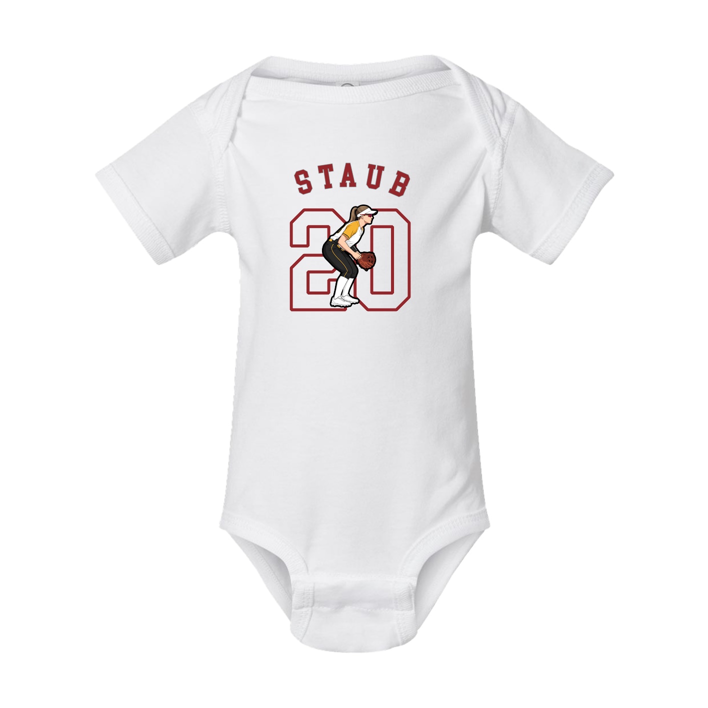 Baby Onesie — Shirsey Arch in White