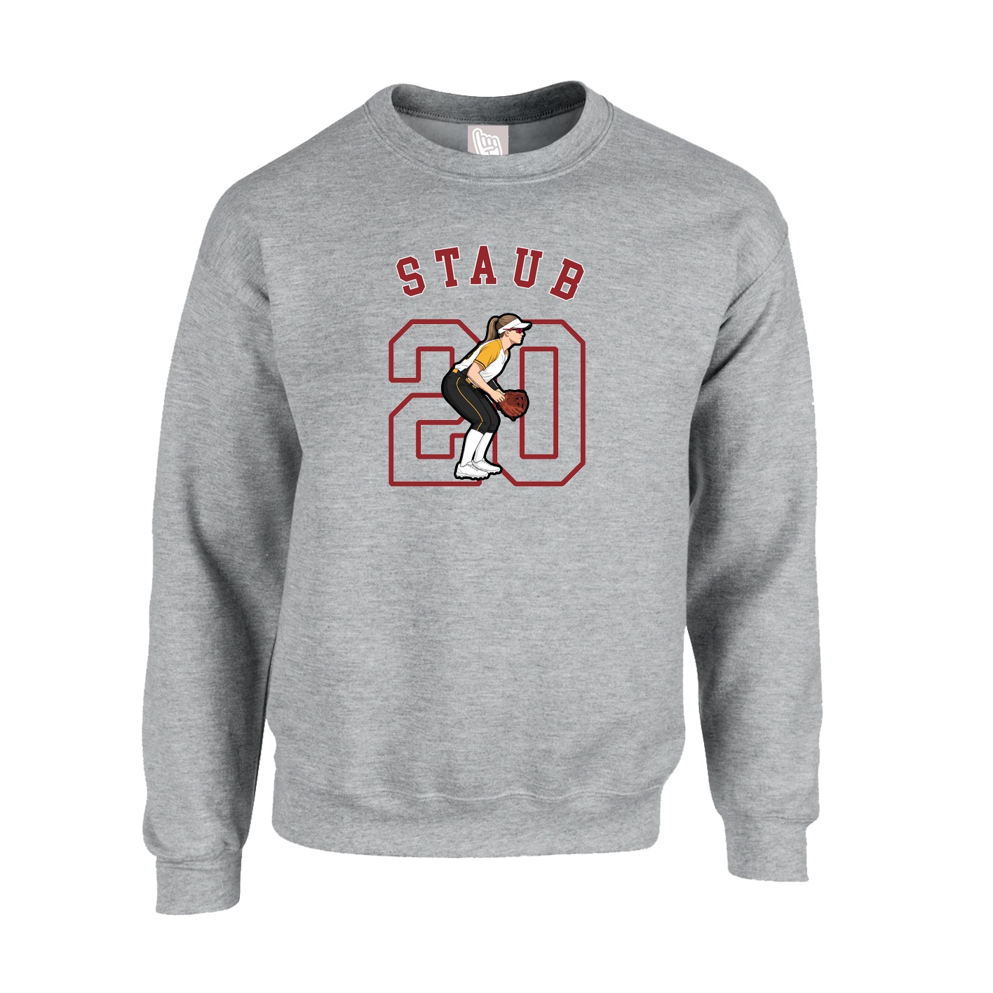 Fleece Crew — Shirsey Arch in Grey