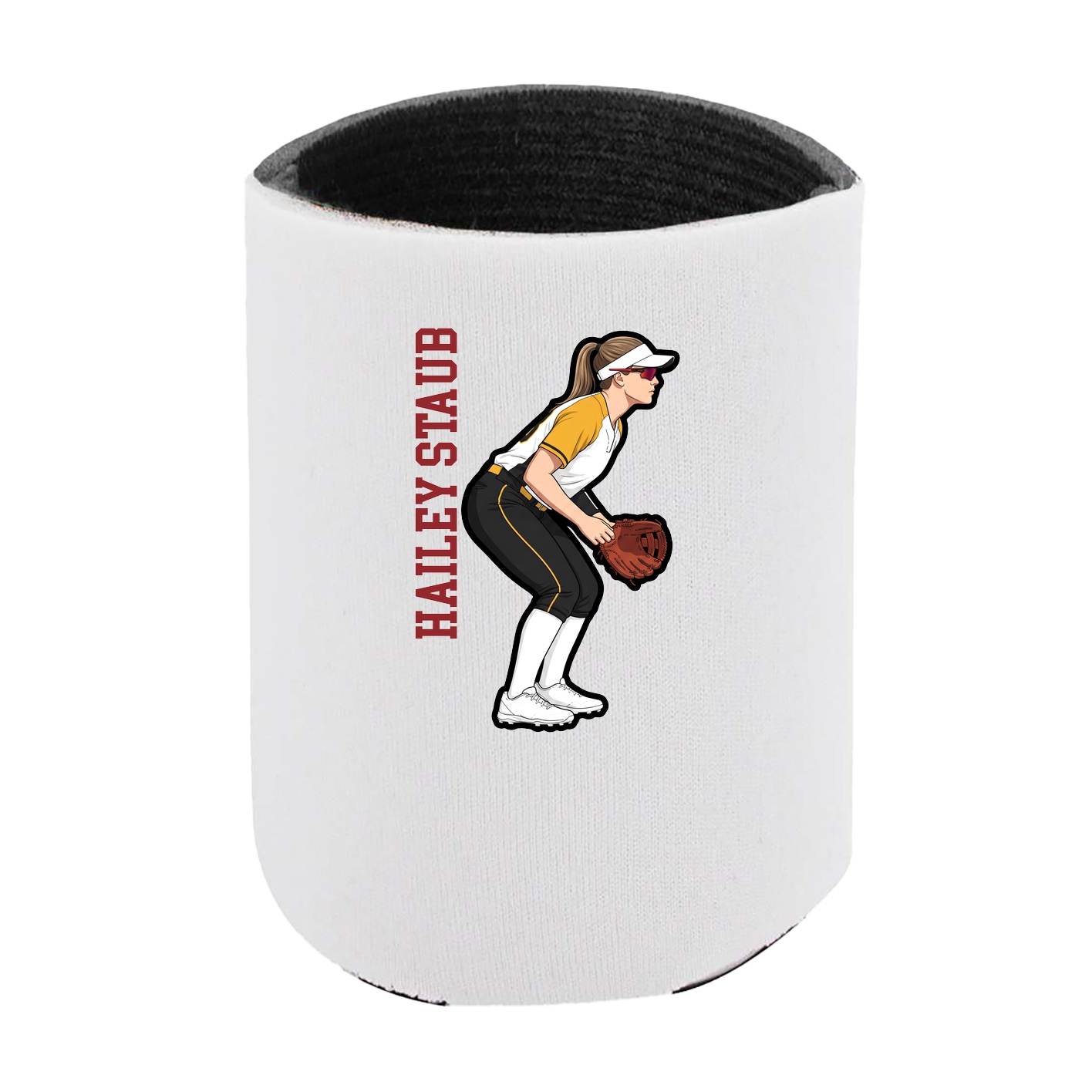 Can Holder — Name Vertical in White