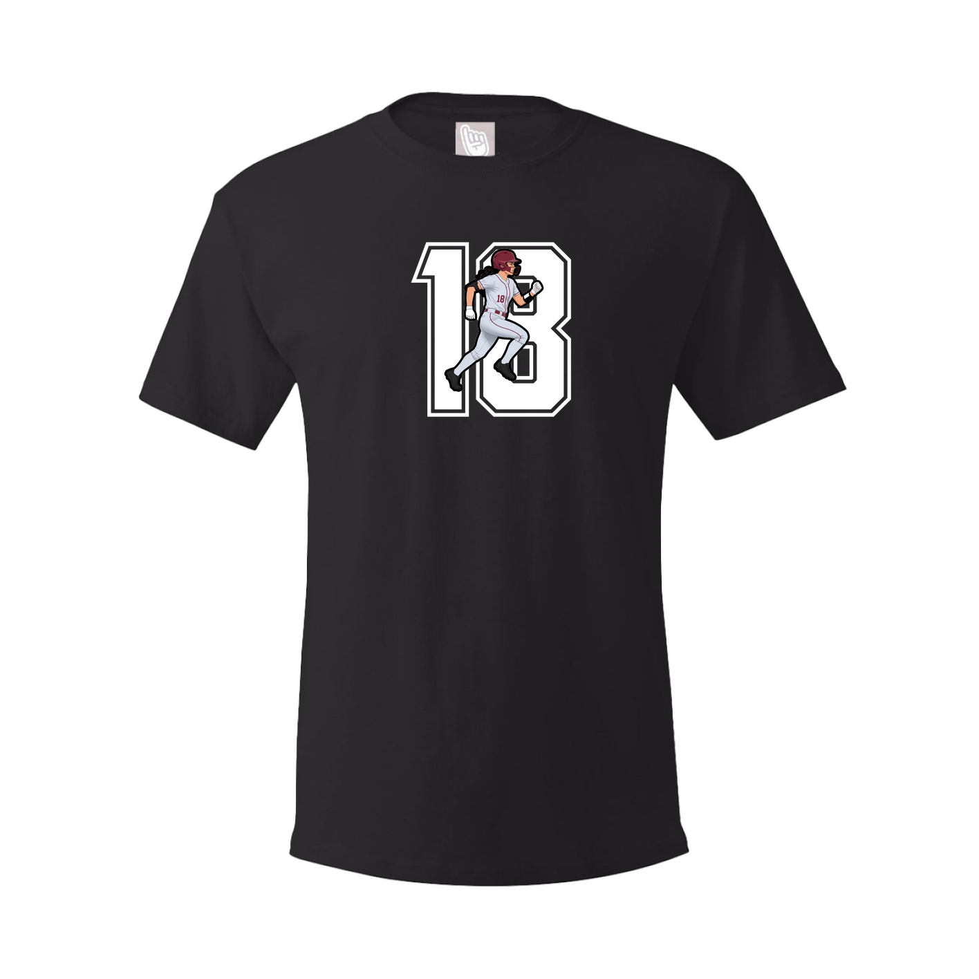Youth Tee — Number in Black