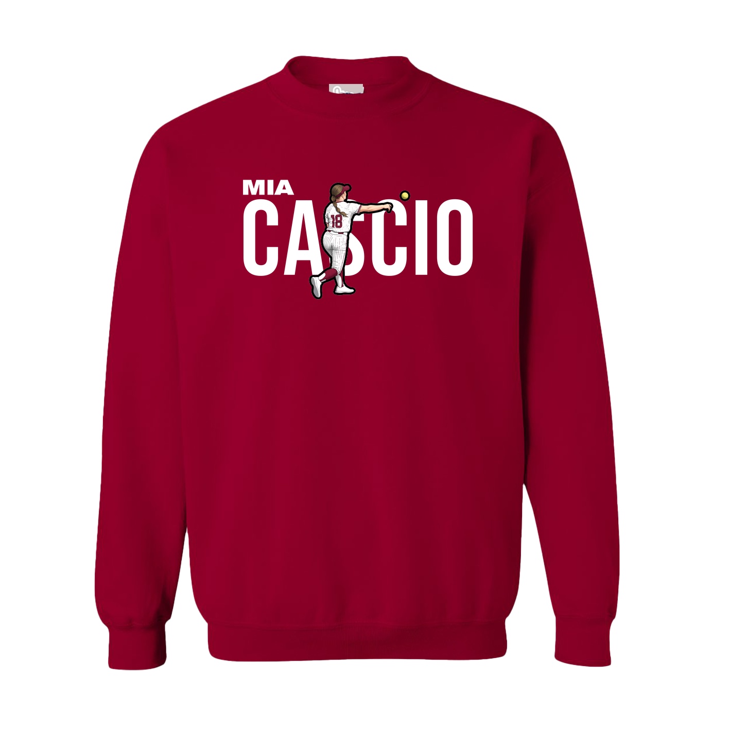 Fleece Crew — Player Name in Cardinal