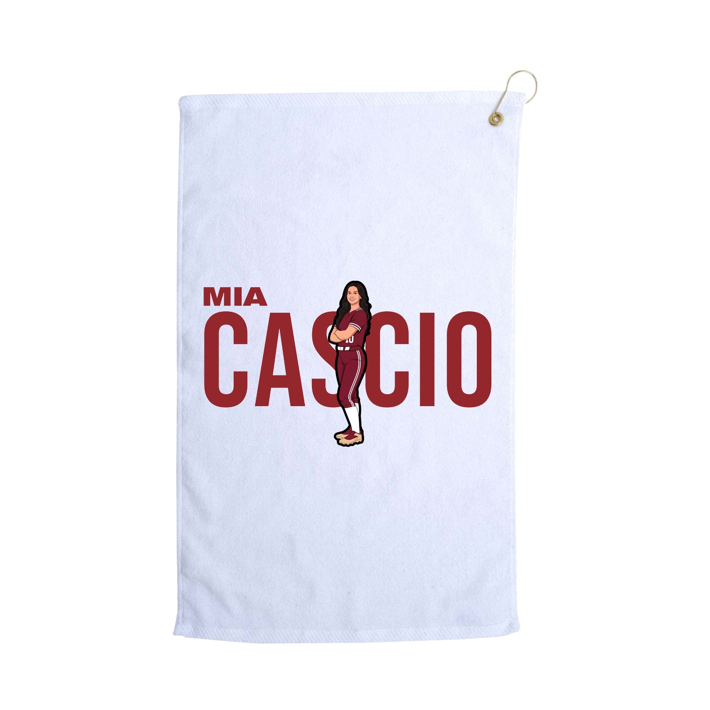 Golf Towel — Player Name in White