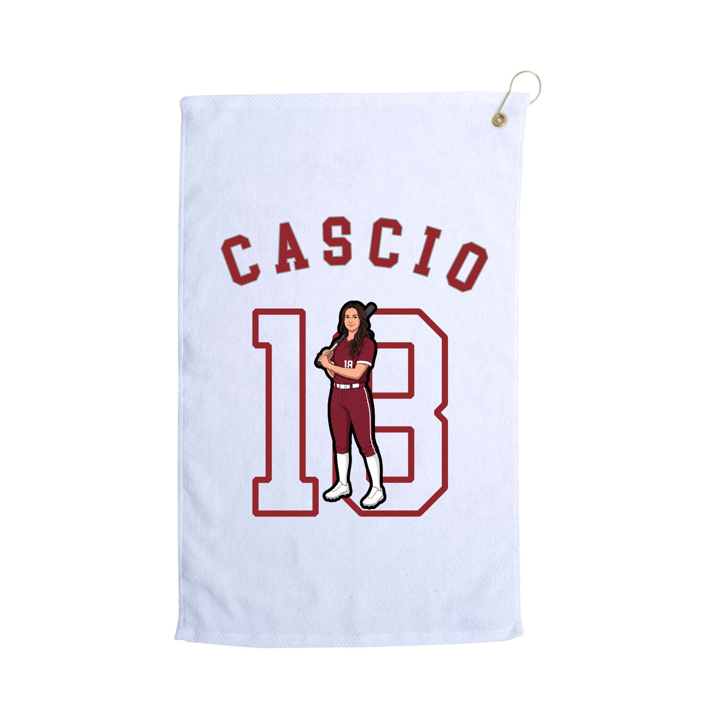 Golf Towel — Shirsey Arch in White