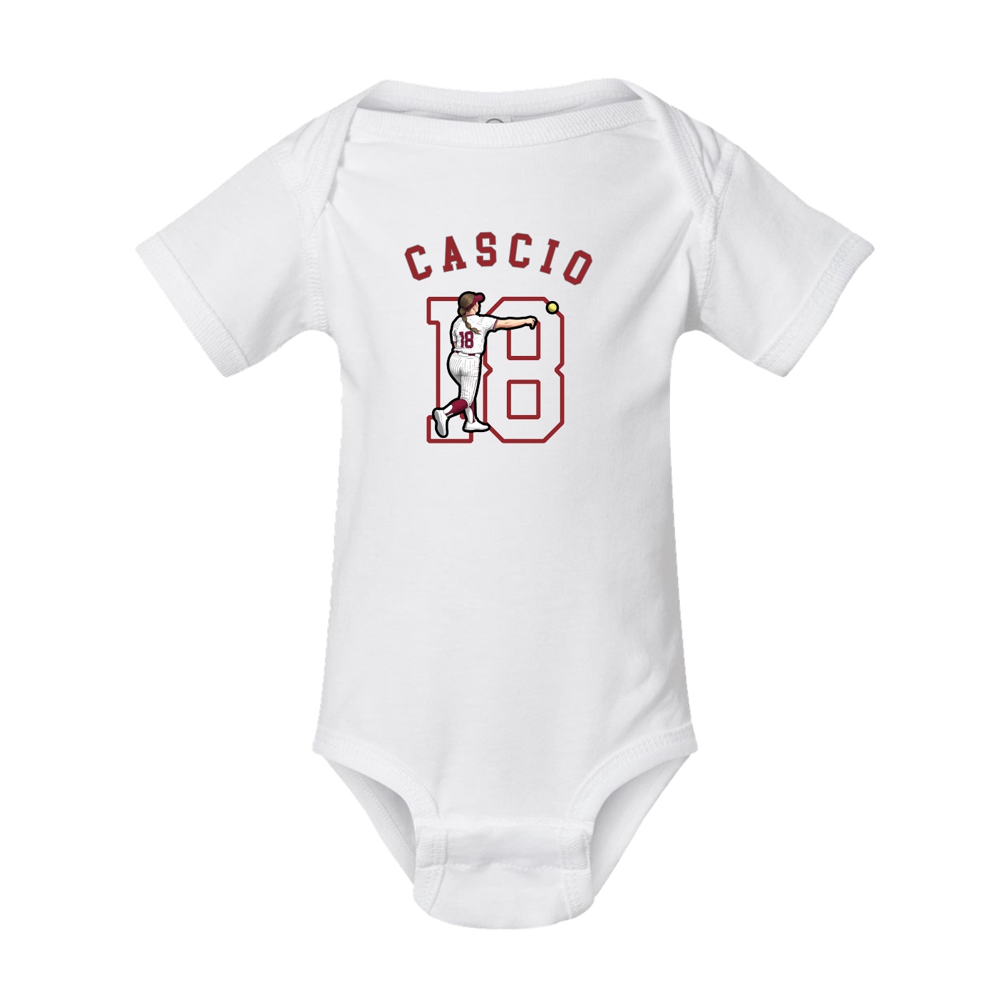 Baby Onesie — Shirsey Arch in White