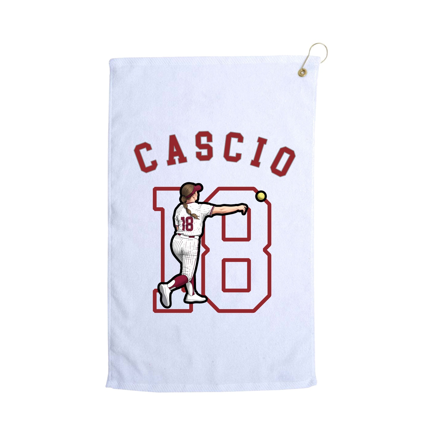 Golf Towel — Shirsey Arch in White