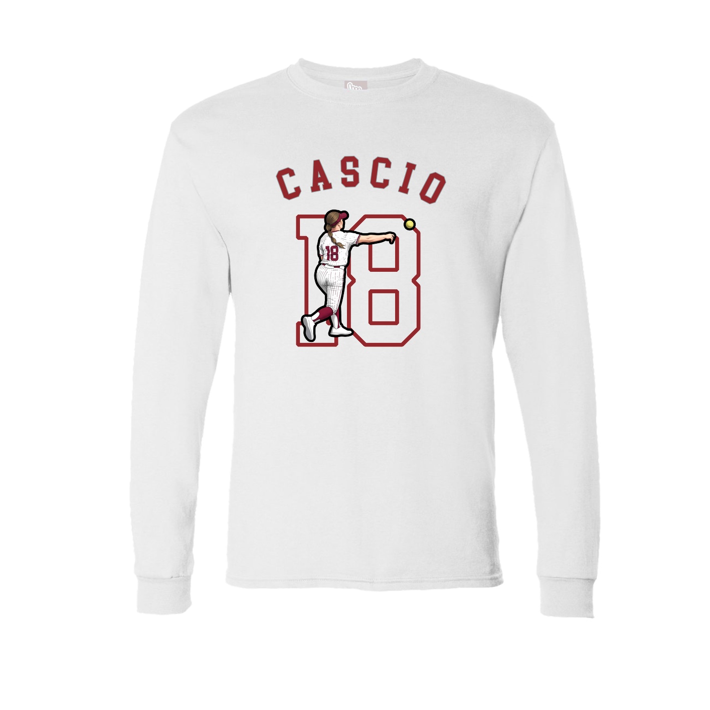 Long Sleeve Tee — Shirsey Arch in White