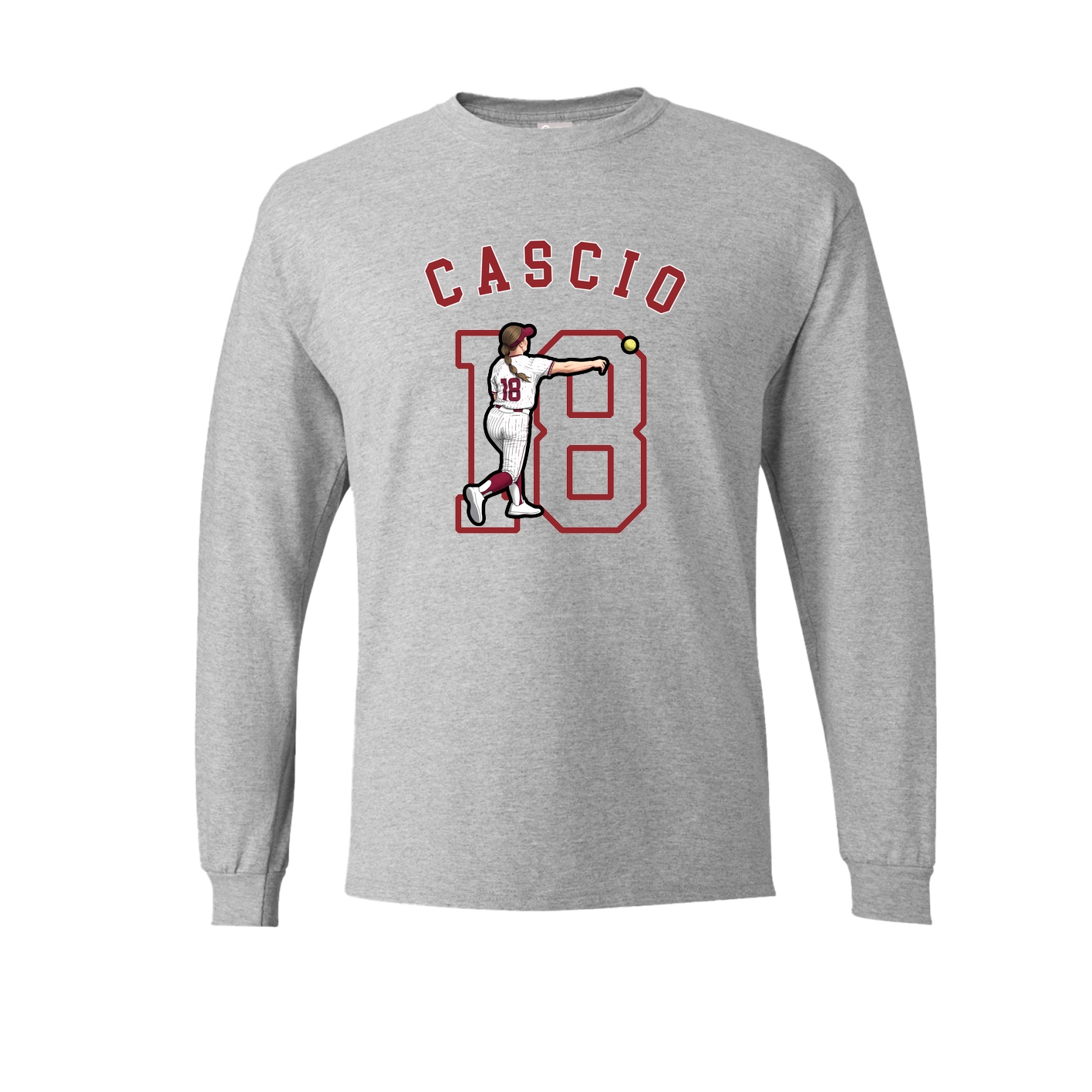 Long Sleeve Tee — Shirsey Arch in Grey