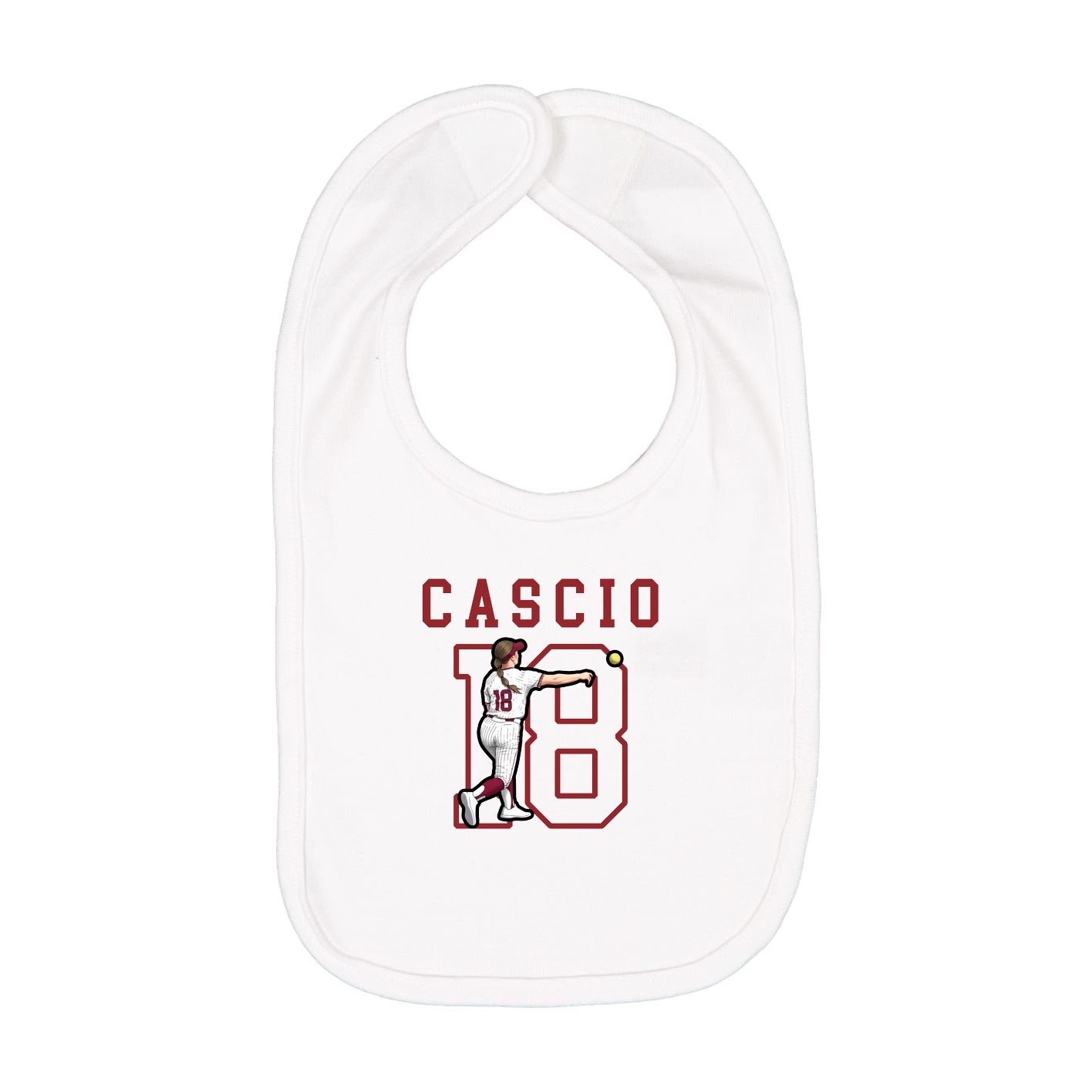 Infant Bib — Shirsey in White