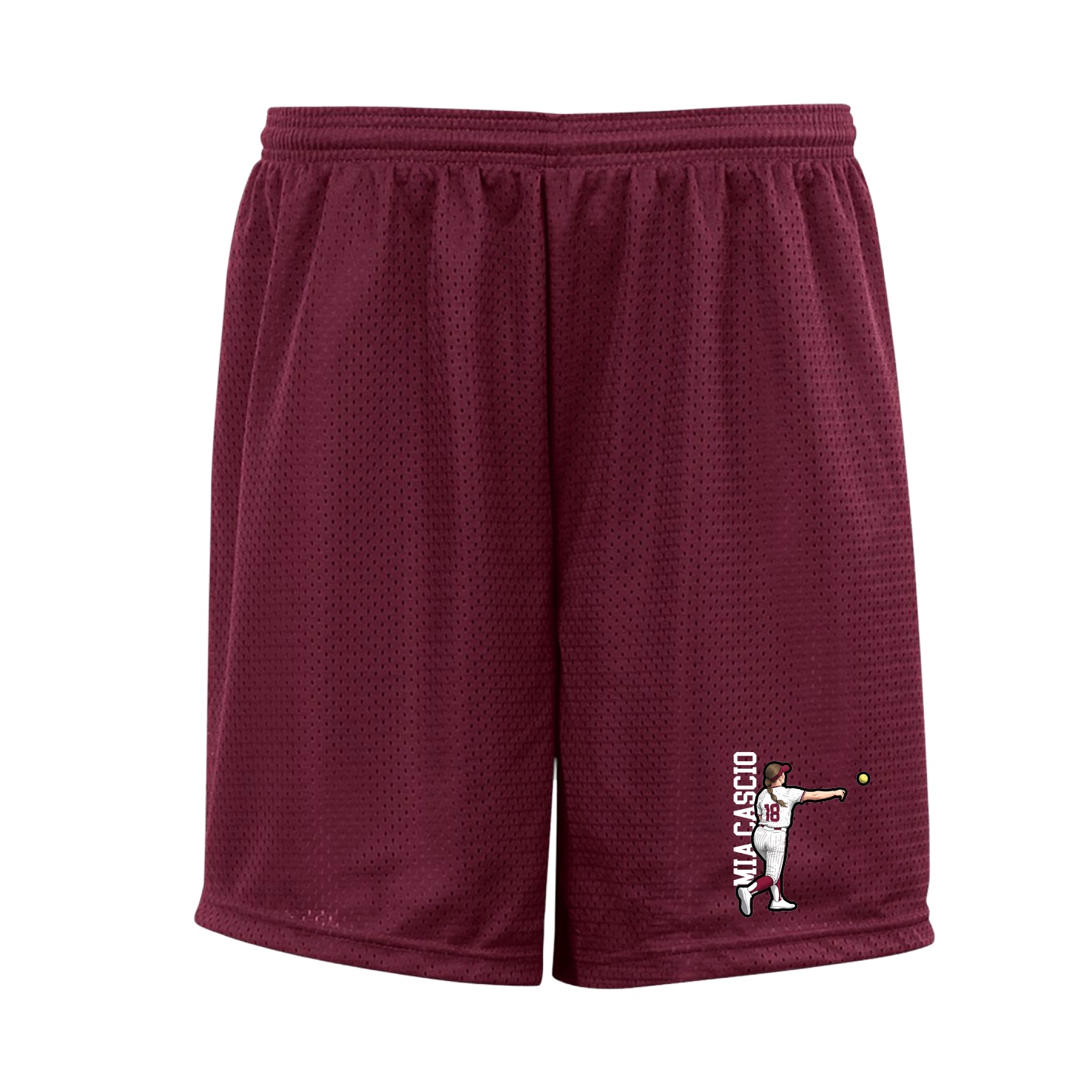 Shorts — Name Vertical in Cardinal
