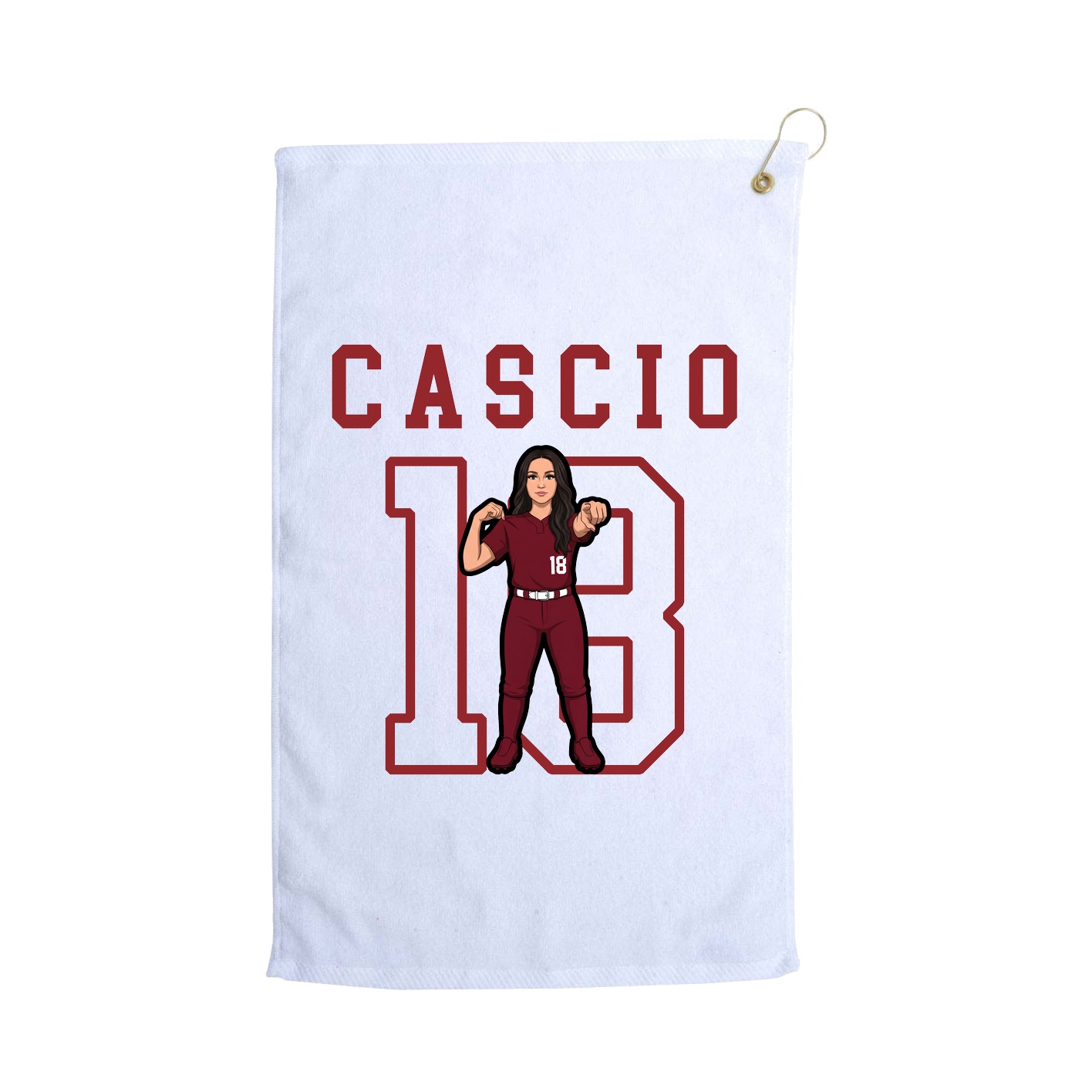 Golf Towel — Shirsey in White