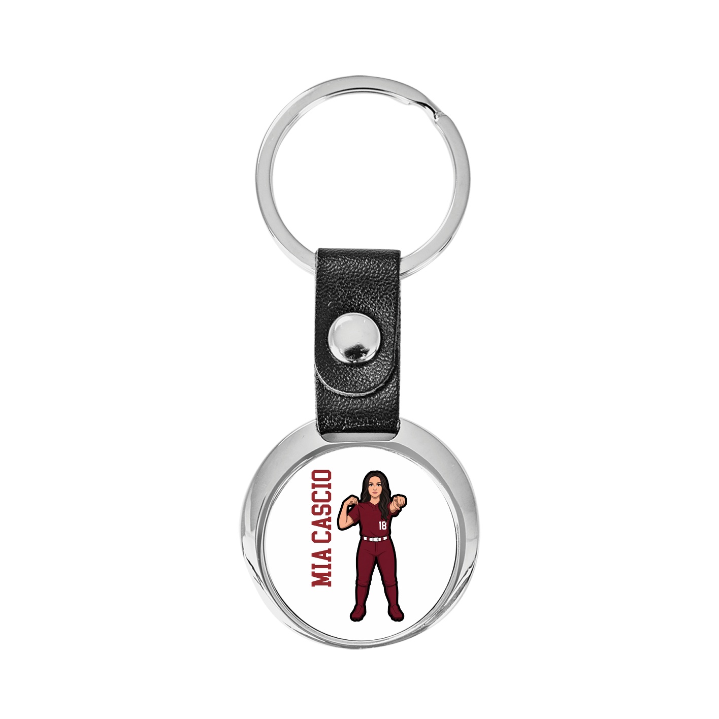 Key Chain — Name Vertical in Classic