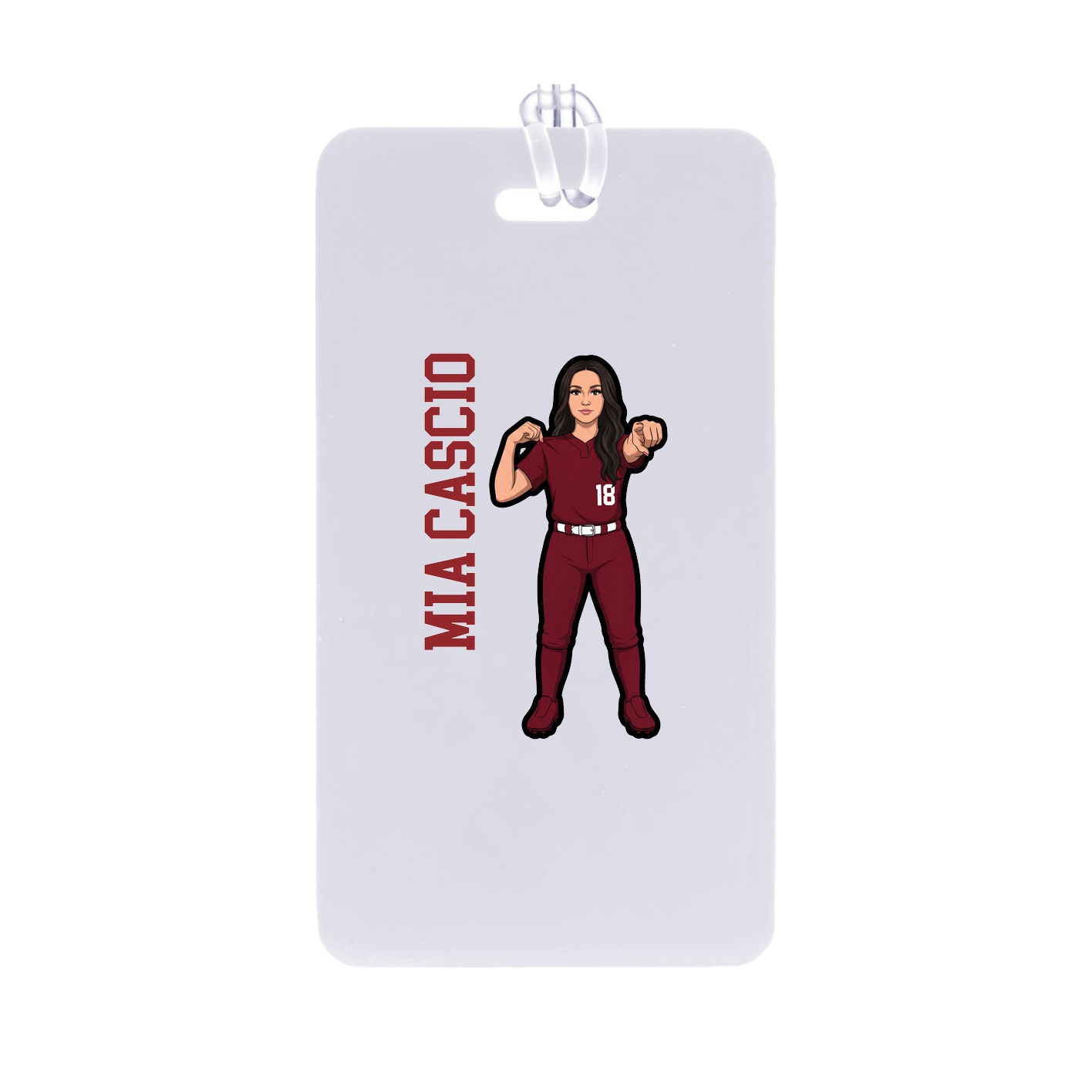 Bag Tag — Name Vertical in Classic
