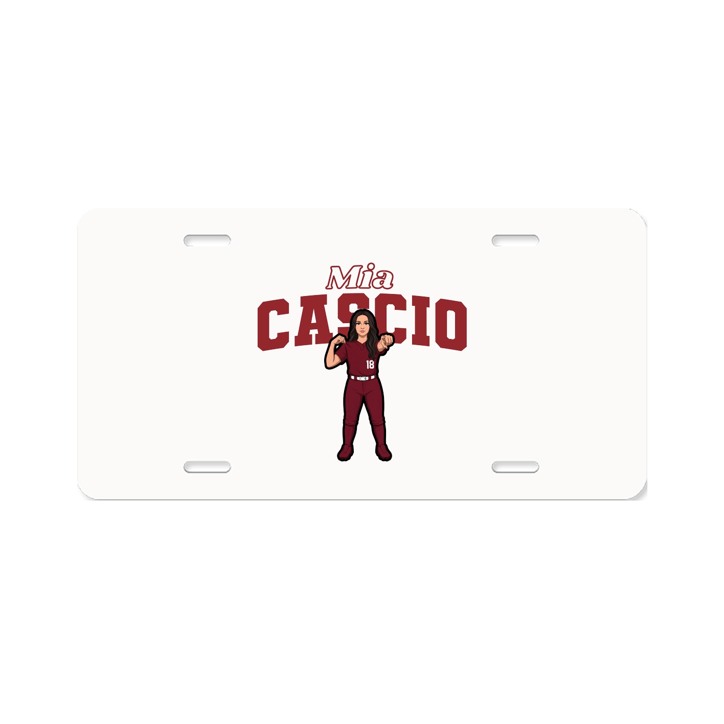 License Plate — Name Arch in Classic