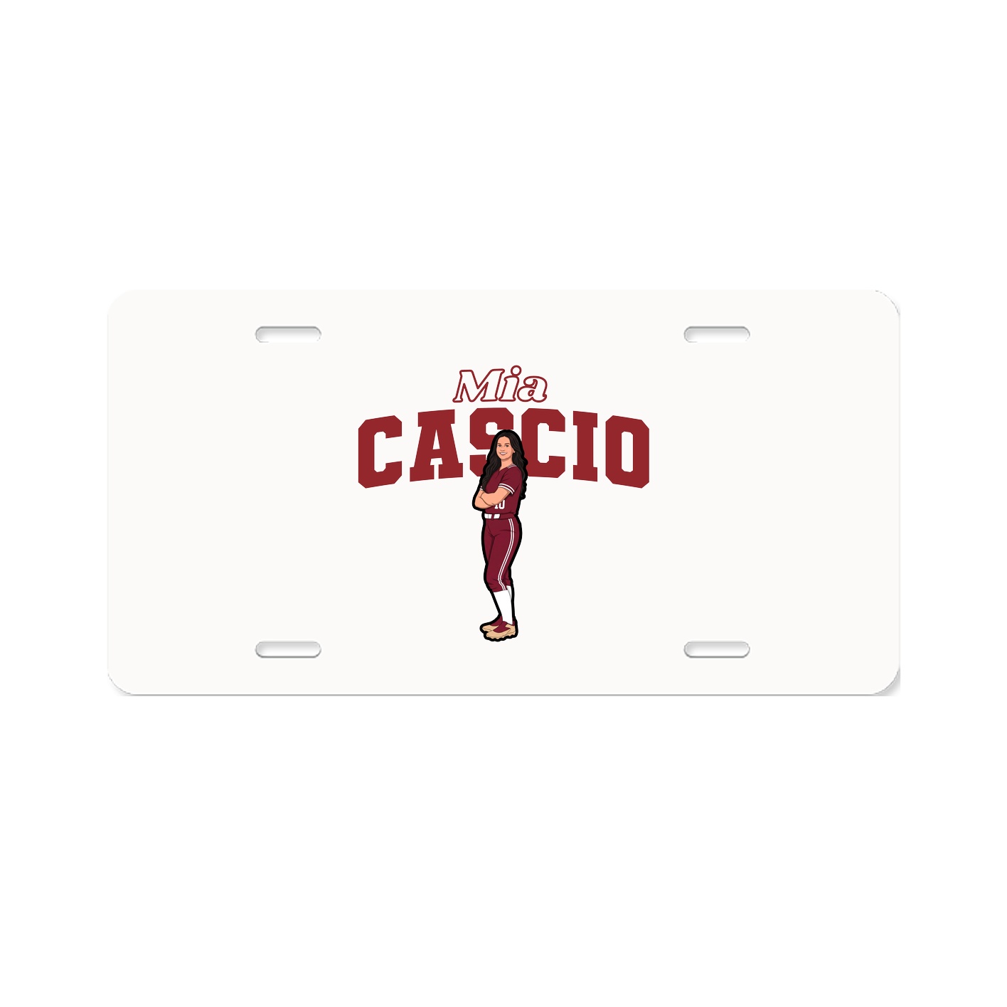 License Plate — Name Arch in Classic
