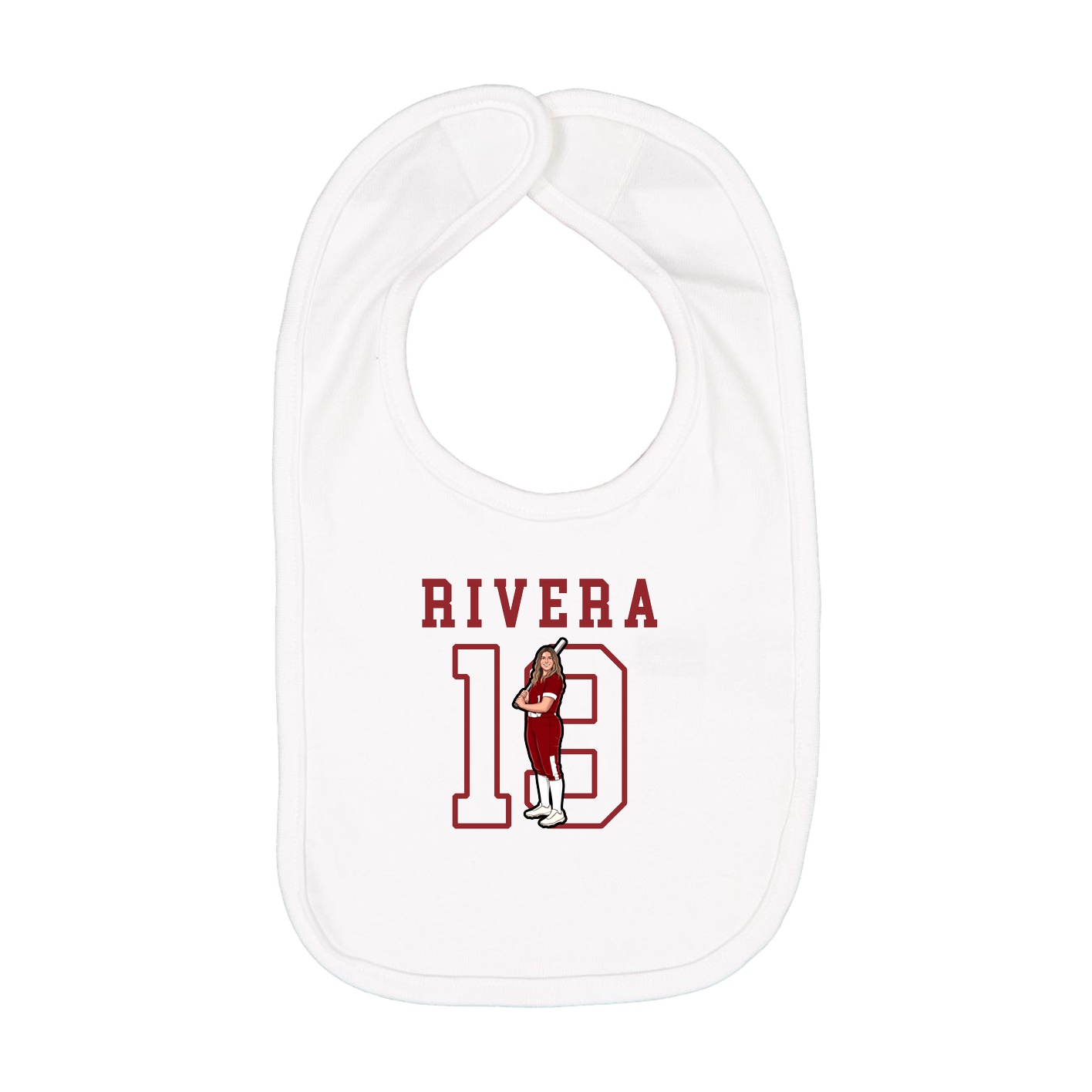 Infant Bib — Shirsey in White